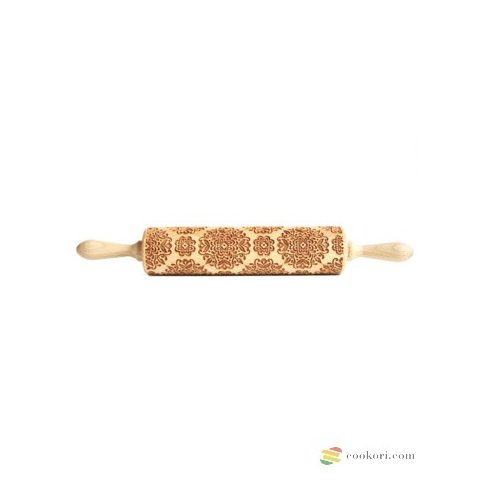 Valek "Kaleidoskope nagy"mintás nyújtófa, 45cm, recepttel