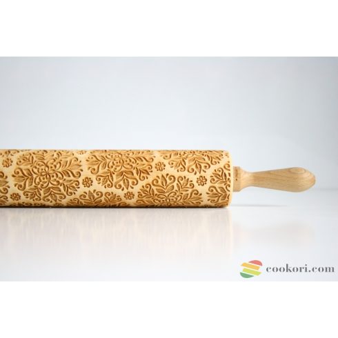 Valek "Kaleidoskope kicsi" mintás nyújtófa, 45cm, recepttel