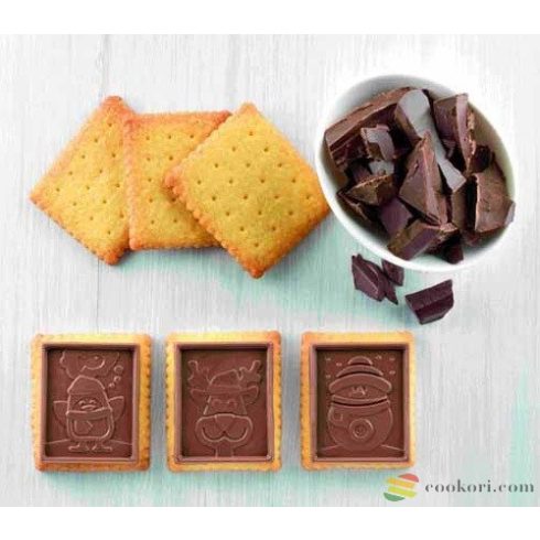 Silikomart Csokis keksz készítő Snowman 