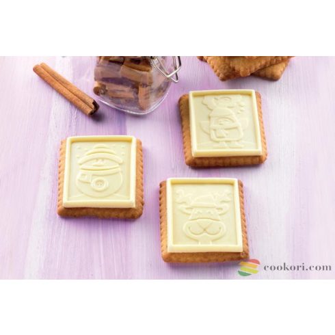 Silikomart Csokis keksz készítő Snowman 