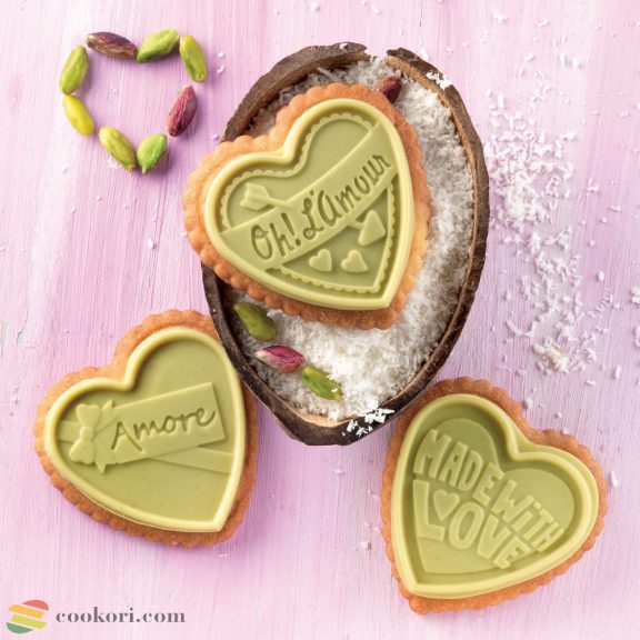 Silikomart "Love slim" csokiskeksz készítő készlet Silikomart "Love slim" csokiskeksz készítő készlet