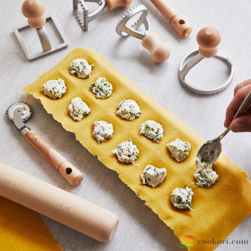 Eppicotispai Ravioli és tortellini készítő készlet, 8db-os