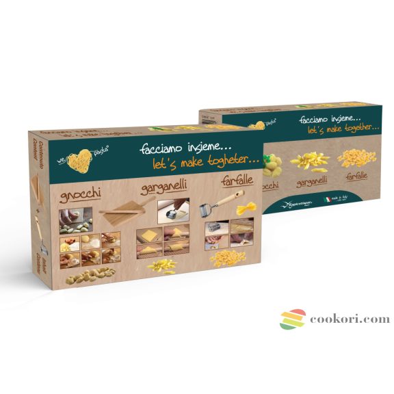 Eppicotispai Gnocchi, garganelli, tortellini, farfalle készítő készlet, 2db-os