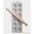 Eppicotispai Aluminium ravioli maker 12 holes 52x52mm, with rolling pin