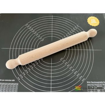   Eppicotispai Natúr bükkfa nyújtó (sodrófa) 40cm, vászon tároló zsákkal