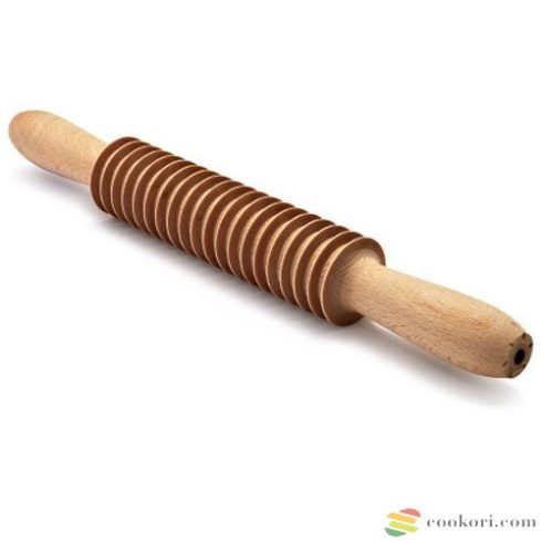 Beechwood fetuccine cutter rolling pin