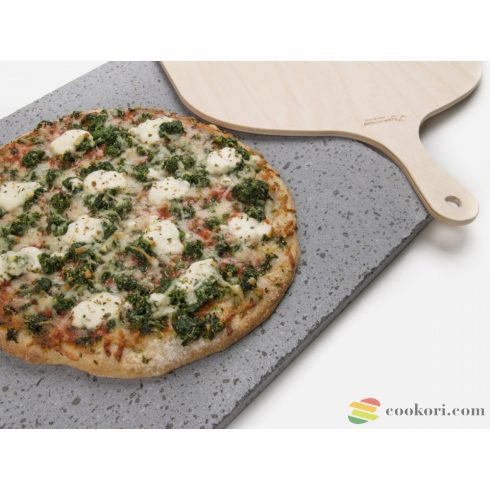 Eppicotispai Etna láva sütőkő, pizzakő + lapát+ pizzavágó szett