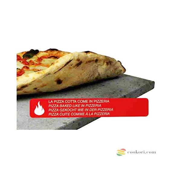 Eppicotispai Etna " Levigata" Láva sütőkő, pizzakő + lapát szett, 38x30x1,5cm