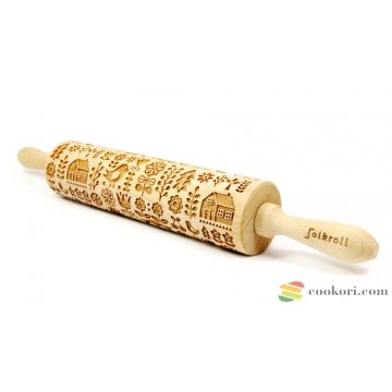 Folkroll Folk scandinavian rolling pin big