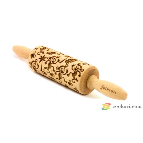 Folkroll Jungle engraved rolling pin junior size, 24cm