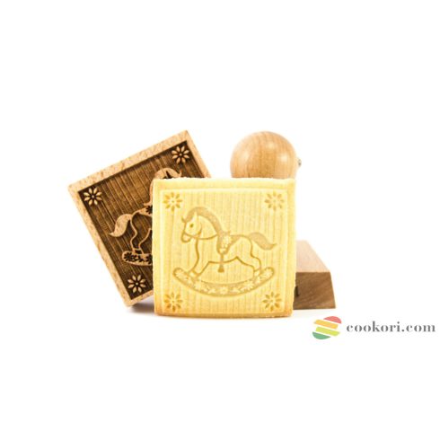 Folkroll Rocking horse stamp 5,5x5,5cm