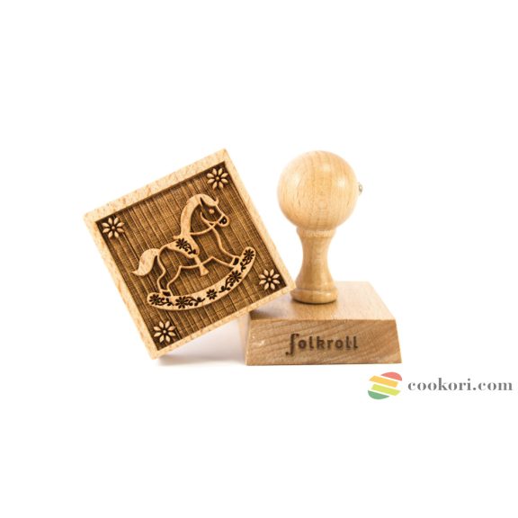 Folkroll Hintaló pecsét 5,5x5,5cm