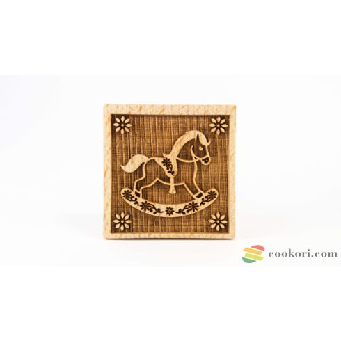Folkroll Rocking horse stamp 5,5x5,5cm