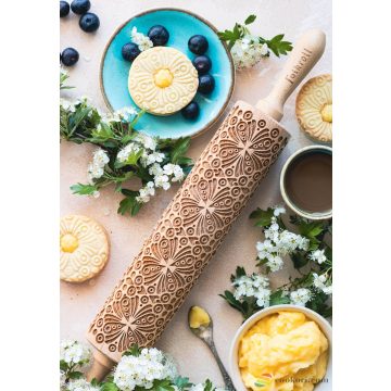   Folkroll "Ethnic" engraved rolling pin medium, 37cm