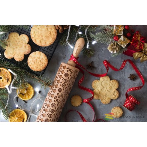 FolkRoll Csodaszarvas mintás nyújtó 37m, M méret