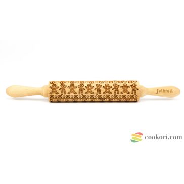 FolkRoll Mézike mintás nyújtó M méret, 37cm