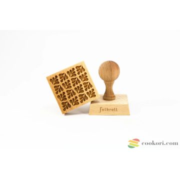 Folkroll tears engraved stamp 5x5cm