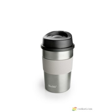   Ibili "Lux Titanium" duplafalú fém termosz, 360ml, ezüst