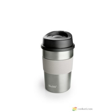  Ibili "Lux Titanium" duplafalú fém termosz, 360ml, ezüst