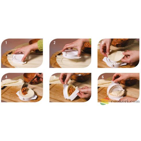 Ibili Töltött táska, derelye, ravioli forma, 4 db-os