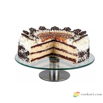 Ibili Revolving cake stand (glass and steel)