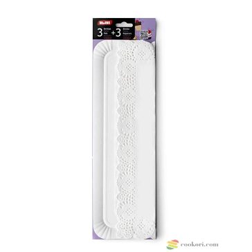 Ibili Papírtálca 3db(11x36cm)+ csipkepapír 3db (14x36cm)