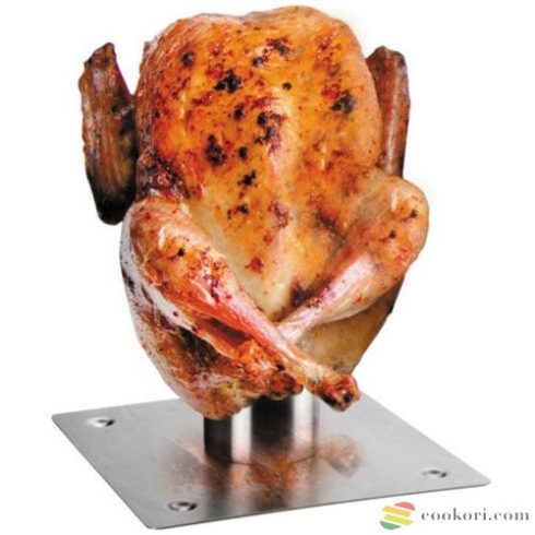 Chicken roast stand with infuser