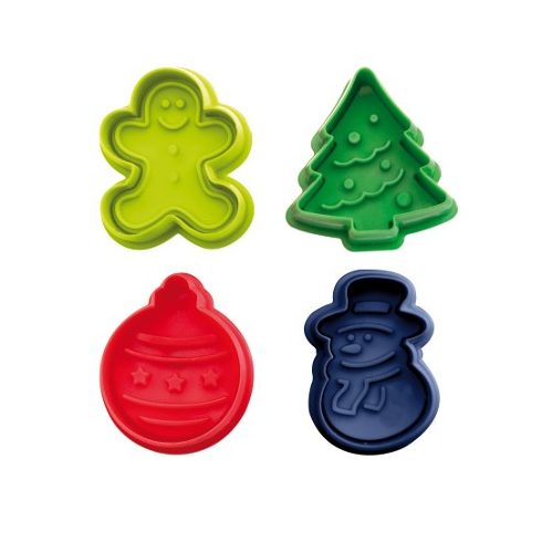 Ibili Cookie cutters with ejector christmas