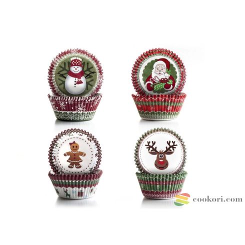 Ibili Set 100 baking cups Christmas