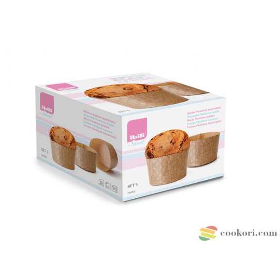 Ibili Panettone papír sütőforma, 900gr, 5db