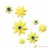 Ibili set of 4 cutters  with ejector daisy