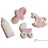 Ibili Set 4 large cookie cutters with ejector bebe