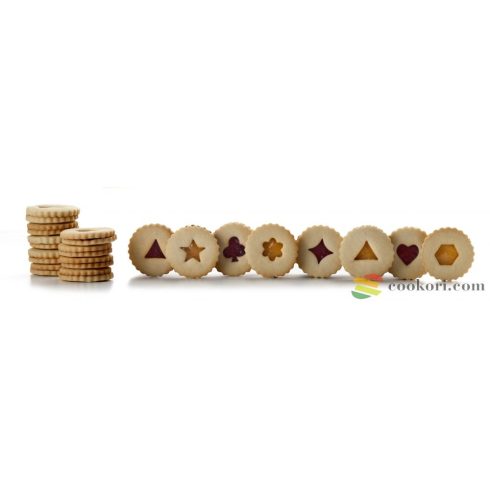 Ibili Set linzer cookie cutters classic