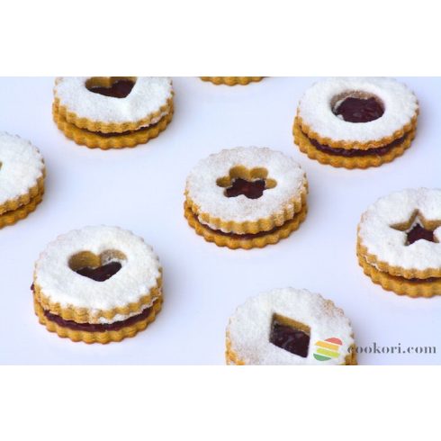 Ibili Set linzer cookie cutters classic