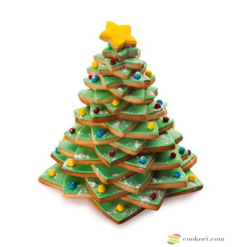 Ibili Set of 10 cookie cutters Fir tree