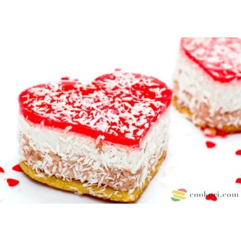 Ibili Mini szív alakú csatos tortaforma, 11 cm