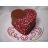 Ibili Mini szív alakú csatos tortaforma, 11 cm