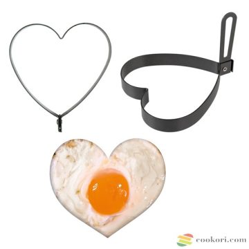 Heart egg mould mokka