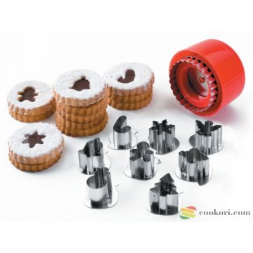 Ibili Set linzer cookie cutters christmas