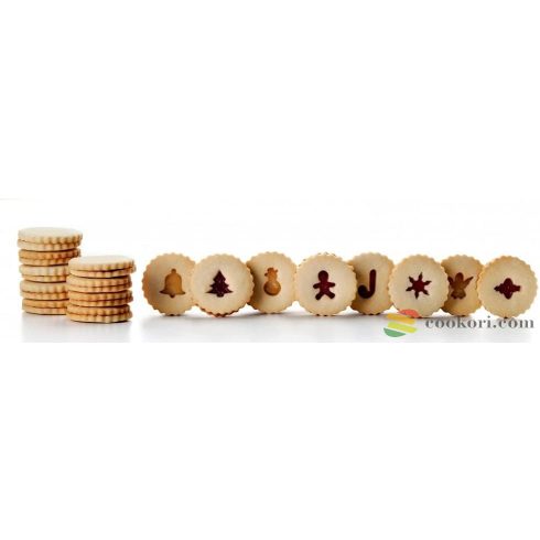 Ibili Set linzer cookie cutters christmas