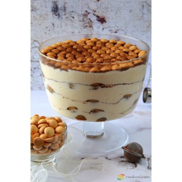 Borgonovo Palladio talpas üvegtál (trifle tál)