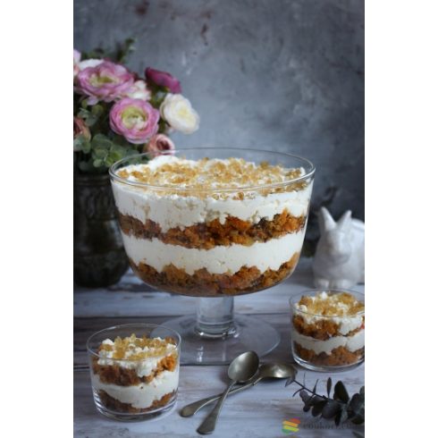 Palladio talpas üvegtál (trifle tál)