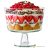 Palladio talpas üvegtál (trifle tál)