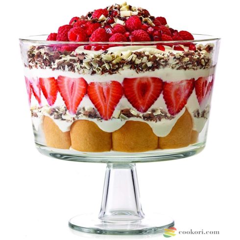Palladio talpas üvegtál (trifle tál)
