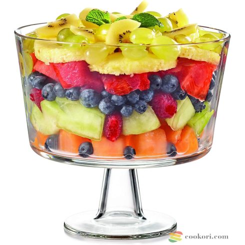 Palladio talpas üvegtál (trifle tál)