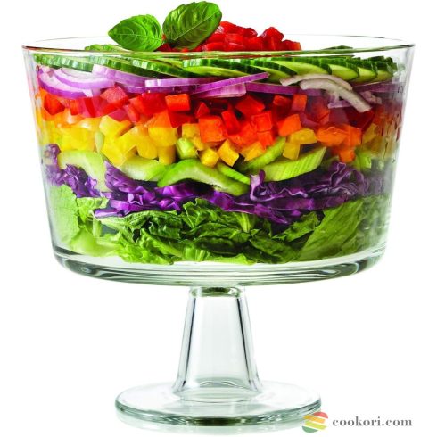 Palladio talpas üvegtál (trifle tál)