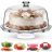 Palladio footed cake plate with dome