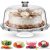 Palladio footed cake plate with dome