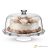Palladio footed cake plate with dome