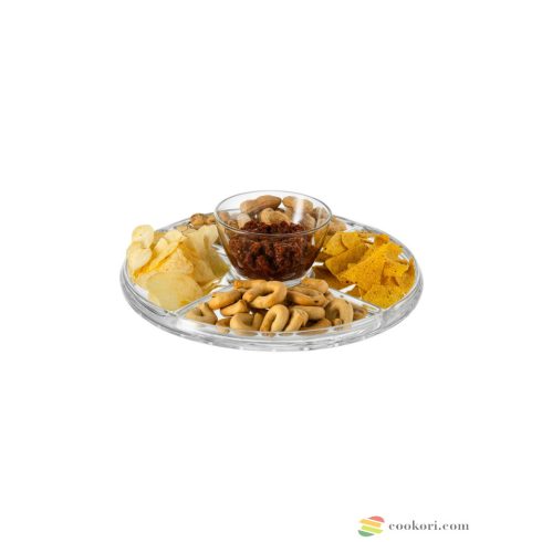 Palladio footed cake plate with dome